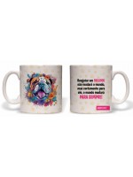 CANECA O NOVO MUNDO DE UM BULLDOG RESGATADO 